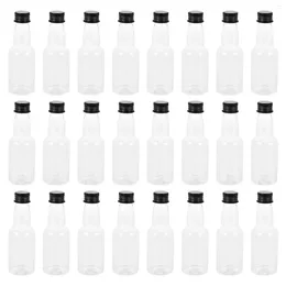 Water Bottles 50 Pcs Mini Terrarium 50ml Bottle Milk Seasoning House Sauce Sub Beverage Cup Small Child