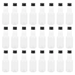 Su Şişeleri 50 PCS Mini Terrarium 50ml Şişe Süt Baharat Ev Sos Alt İçecek Kupası Küçük Çocuk