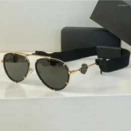 Güneş Gözlüğü Vintage Oval VE2232 Double-Beam Pilot En İyi Markalar Erkek Kadın Uv400 Koruma Gözlükleri Sürüş Gözlükleri Trend Ürünler