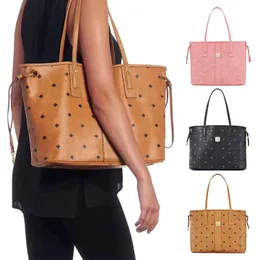 Designers mc stor shoppingväska 2 -stycken set kvinnor läder lyx på tote handväskor axel koppling crossbody väskor mode rese duffle med mynt purses helgväska