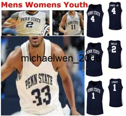 Mich28 Penn State Nittany Lions College Basketball Jersey 15 Bottrick 2 Myles Dread 20 Taylor Nussbaum 21 John Harrar Women Youth Custiced