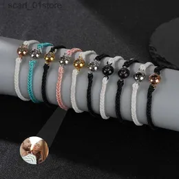 Chain Projection Photo Bracelet in Gold Personalized Stainless Steel Custom Family Pet Photo Couples Bracelets Valentine's Day GiftL231115