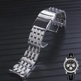 22mm 24mm Cruved end high Quality Solid Stainless Steel Watch Bracelet For Breitling Watch250S