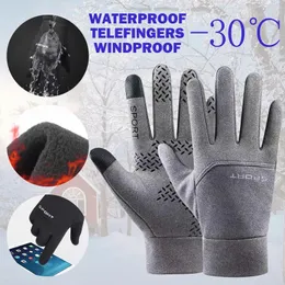 Guanti da ciclismo Guanti invernali da motociclista per uomo Donna Moto Touchscreen Guanti impermeabili caldi antivento Ciclismo Snowboard Guida Sport da sci 231114