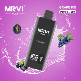 Novo Original Autêntico MRVI 7500 Puffs Vape Descartável 15ML Dispositivo Pré-preenchido Bateria Recarregável 10 Sabores 7K E Cigarros OEM Bem-vindo