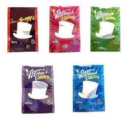 Фиолетовые пакеты Wonka11, синие с красным липким майларом, 600 мг, закрывающаяся пленка Rainb Ow, зеленые съедобные съедобные продукты, упаковочная упаковка, жевательные конфеты Pl Exuc
