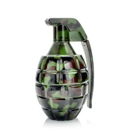 Chromium crusher Tobacco three-layer grenade shape metal zinc alloy cigarette grinder