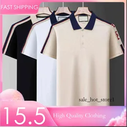 2023 Fashion Polo Short Sleeved Designer Men's Shirt Lapel Letter High-quality Top Casual Business Slim Fitting T-shirt 516 569