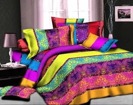 Bettwäsche-Sets .WENSD 3D-Rosen-Set Heimtextilien 4-teilige Familie umfassen Bettlaken Bettbezug Kissenbezug Housse De Couette