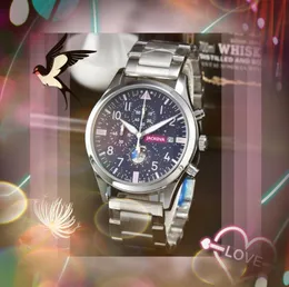 Sub Dials рабочие мужские часы с автоматическим механизмом, корпус из нержавеющей стали, часы с кварцевой батареей, супер светящиеся сапфировые водонепроницаемые наручные часы montre de luxe, подарки