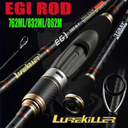 Boat Fishing Rods Original Lurekiller Japan Full Fuji K guide Egi Rod Squid Lure Spinning 762ML 832M 862M Pe 0.4 1.2 Size 2 3.5 231115