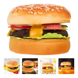 Parti Dekorasyon Cupcake Süsler Burger POGRAP PROP Yapay Köpük Toppers Sahte Ekmek Ev Aksesuarları Dekor Simülasyon Sığır Eti