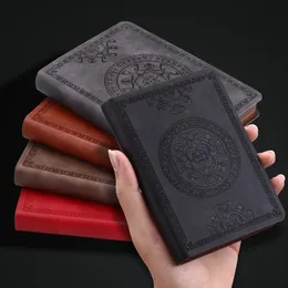 Quaderni 1 pz A6 Creativo portatile modello vintage PU Notebook in pelle Diario Notepad Cancelleria regalo per studenti Insegnanti Journaling 231115