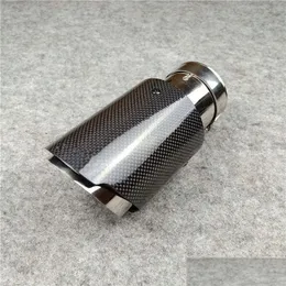 Exhaust Pipe Wholesale Car Styling Escape Akrapovic Muffler Glossy Carbon Tips Exhausts End Pipes Drop Delivery Mobiles Motorcycles Dhr4P