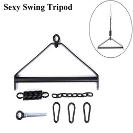 Bondage Bondage Bondage Sex Swing Pendurado Bar Metal Tripé Stents Móveis Sexuais Prazer Atualizado Swing Produtos Sexuais Acessórios Brinquedos para Casal 231027