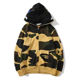 Bapes Unisex Hoodie bapes Designer hoodie Zipper Sweatshirts anime hoodie Fashion Full Zip shark hoodie S-5xl VR3C