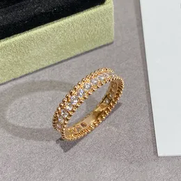 vierblättriger Kleeblatt-Ring, natürlicher Muschel-Edelstein, vergoldet, 18 Karat, für Designerin T0P Advanced Materials, offizielle Reproduktionen, Markendesigner, exquisites Geschenk 007