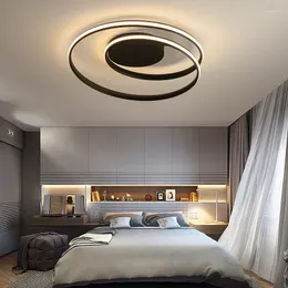 Chandeliers Modern Led Ceiling Chandelier Lights White/black Color Lustre For Livingroom Bedroom Lighting Lampadario
