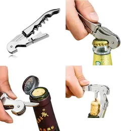 Abridores de aço inoxidável vinho tinto de saca -rolhas de mtifuncção de mtifunction ferramentas de ferramentas de acessórios Faca Presentes de cerveja LX4310 Drop Delivery home Garde Dhh0p