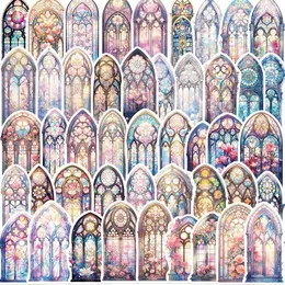 50Pcs INS Church Stickers Non-Random Waterproof Vinyl Sticker Laptop Skateboard Motor Water Bottle Snowboard Notebook Wall Car Decals Kids Gifts