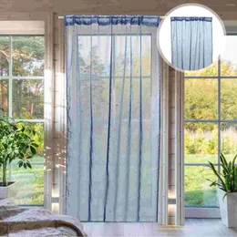 Curtain Window Screen Elegant Drape Household Sheer Decor Polyester Treatment Privacy