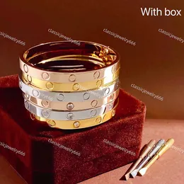Pulsera de amor de moda Pulsera de marca de tornillo de diseñador Pulsera de regalo de festival de joyería de oro de 18 quilates Fábrica de acero inoxidable 316