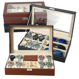 Caixas de relógio casos feitos à mão caixa de relógio caixa de jóias caixa de tempo organizador de jóias titular de jóias para jóias e relógio segurando presente de natal 231115