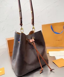 5a Neonoe kova çantaları tasarımcı çanta lüks debriyaj cüzdan cüzdanları crossbody tasarımcılar çanta kahverengi çiçek kadın çanta omuz çantaları m44020 dhgate çantaları
