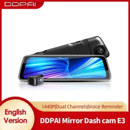 자동차 DVR DDPAI MOLA E3 백미러 미러 대시 캠 2K Ultra HD 1440p 자동차 대시 카메라 Q231115