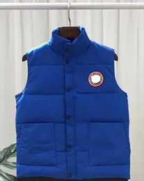 カナダの冬の屋外人気メンズダウンのベストラグジュアリーボディウォーマーファッションジャケットレディースジレットデザイナーコート男性ドゥドゥーンラックスグースヴェステA8