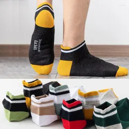 Men's Socks 10 Pair Men's Spring Ankle Cotton Summer Thin Short Casual Boat Large Size 40-46