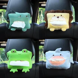 Förvaringspåsar 1pc kreativ söt tecknad bilvävnadslåda auto fodral hem säte servetthållare pumpväska kawaii dekorationer