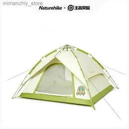 Namioty i schroniska Naturehike automatyczny namiot na zewnątrz sprzęt kempingowy Q231115