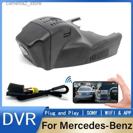 CAR DVRS HD 1080p Plug and Play Hidden Car DVR WiFi Camera Dashcam för Mercedes-Benz CLA 200 CLA200 W117 X156 A Class W176 W177 A200 A250 Q231115