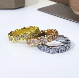 반지 랩 랩 Deisgn Serpentine Viper Ring 18K 금도 도금 유엔 뱀 링 랩 링 형상 보석 여성 남성 로즈 골드 반지 트위스트 반지 세트 선물 1