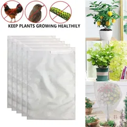 Planters 1pc trädgård grönsaksfrukt odla väska växter skydd anti fågel tyg ekovänlig ventilera växande planteringspåsar