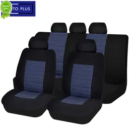 Ny uppgradering av bilstol täcker Airbag Compatible 2022 Ny design universell storlek passar för de flesta van minibus separerade jacquard bilstol