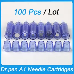 Dr.pen A1 Needles Cartridges 100 Pcs Micro Needle Head MTS Tips For Dermapen F3 Machine Home Use Meso Therapy Replacement 12 Pins 24 36 42Pin Nano 3D 5D Silicone