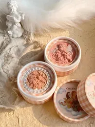 Blush Cheerflor Angel Relief Blush Pallete Blush Sol-torrt röda kinder Lila mjölk Orange Baby Powder 231114