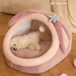 canili penne Cuccia per cani Cuccia morbida per gatti Tenda per interni Chiusa in caldo peluche Cestino per dormire con cuscino rimovibile Accessorio per animali da viaggio 231114