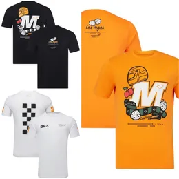 F1 Team Special Edition T-shirt 2023 Formula 1 Driver Yellow T-shirt Racing Fans Summer Casual T-shirt Mens Car Jersey T-shirts