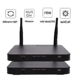 FRESHIPPING 5GHz 4K 무선 전송 수신기 키트 비디오 익스텐더 컨버터 200m Wi-Fi HD-MI 발신자 수신기 어댑터를위한 EQPM.