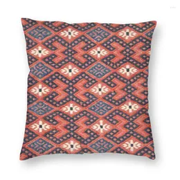 Kudde kilim orientalisk matta traditionella geometriska mönster täcker för soffan bohemisk etnisk konst kvadrat kast täckning 45x45 cm