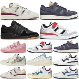 Fórum de designer Sapatos brancos de corrida preta Mulheres lúctores fórum 84 Low Sashiko White Legacy Teal White Wonder Oxide Creme Amarelo Tênis de plataforma