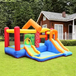 Case di rimbalzo gonfiabili in vendita Buttafuori per bambini Jumper Slide Jumping Castello gonfiabile con aeratore Ball Pit Drilling Dual Slides Gioco all'aperto Divertimento Regali di compleanno Giocattoli