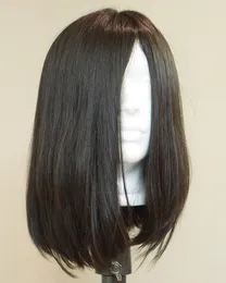 Silk Top None Lace Bob Wigs Virgin European Human Hair Shevy Mono Cap Jewish Wig 150%Density Silky Kosher