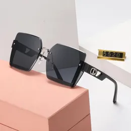half-frame ronde brug model echte topkwaliteit hoge kwaliteit 2023 ontwerpers zonnebril mannen vrouwen vierkante polaroid lens zon brillen rijden buitensporten reizen