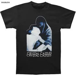 Men's T-Shirts Crystal Castles Men's Burka Slim Fit T-shirt Black Summer Short Sleeve Shirts Tops S~3Xl Big Size Tees T Shirt 230414