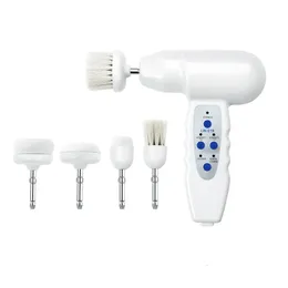 Appareils de soins du visage 5 en 1 brosses de nettoyage de lavage de visage électrique Massage corps rotatif peau morte nettoyant pour cuticules dispositif de soins de beauté Spa à domicile 231114