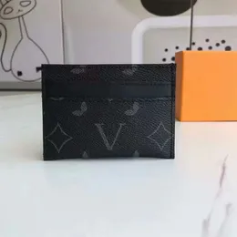 titular do cartão designer mulher mens carteira curta moeda bolsa mini cartão de crédito carteira de couro genuíno slot bolso titular do cartão de visita com caixa de alta qualidade